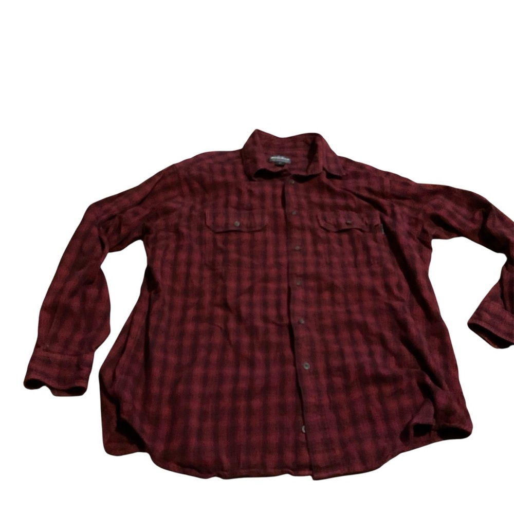 Woolrich Burgundy Plaid Shirt‎ 100% cotton